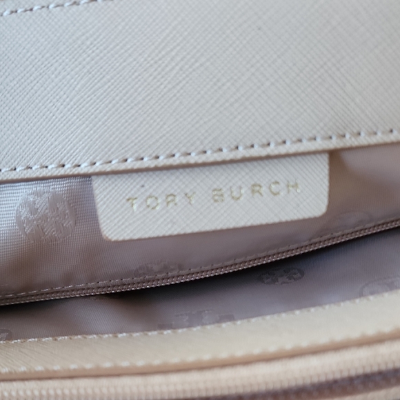 Tory Burch Blush Saffiano Leather Tote Bag Dust Bag Included - Picture 7 of 15